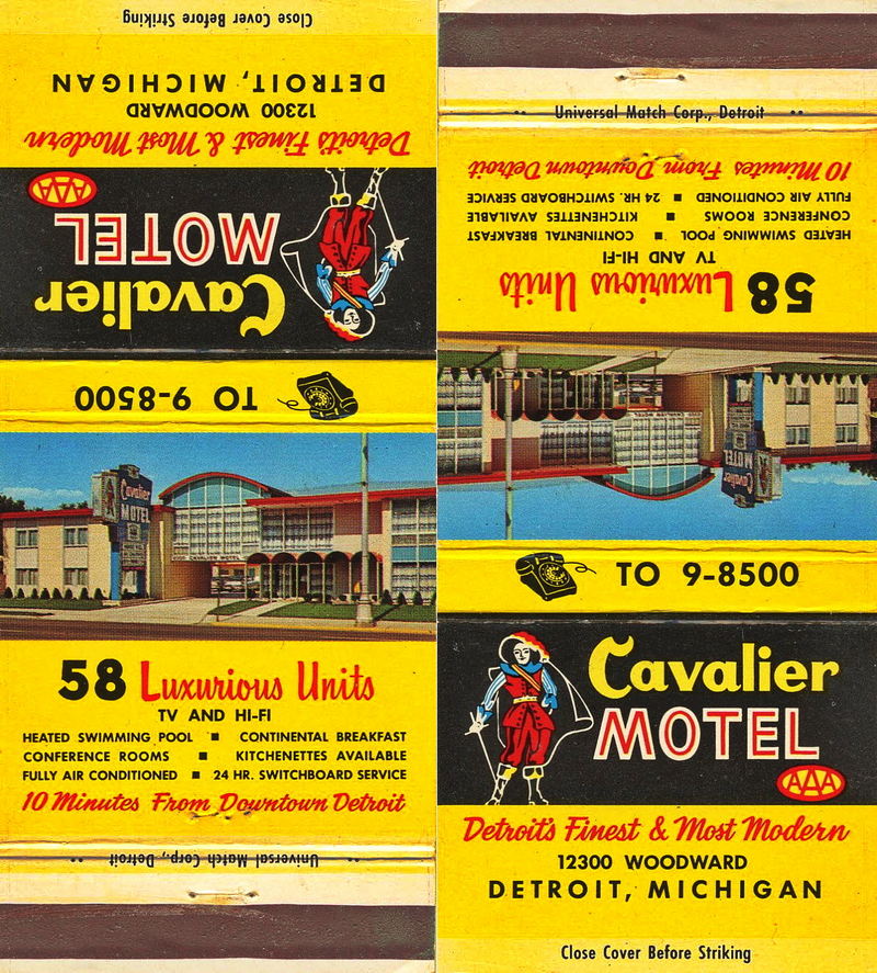 Cavalier Motel - Matchbook